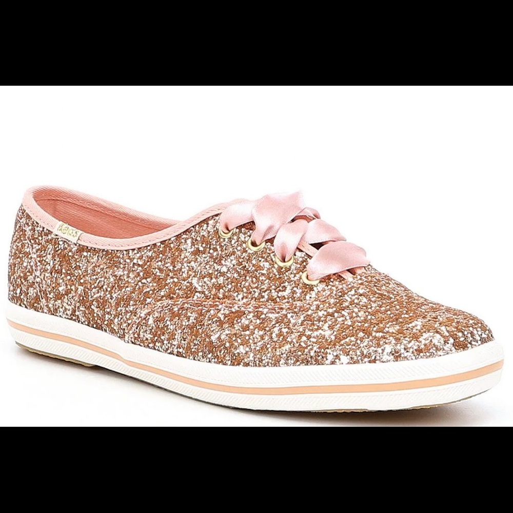 Keds X Kate Spade New York glitter dip satin lace sneaker